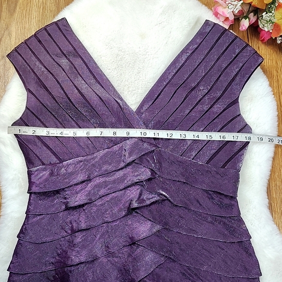 Adian Mattox Purple Cocktail Dress - Picture 3 of 15